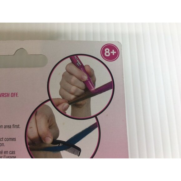 Halloween Hair Chalk Pens Alex Set 3 Metallic Yellow Pink Blue Fashion NEW - Picture 8 of 9